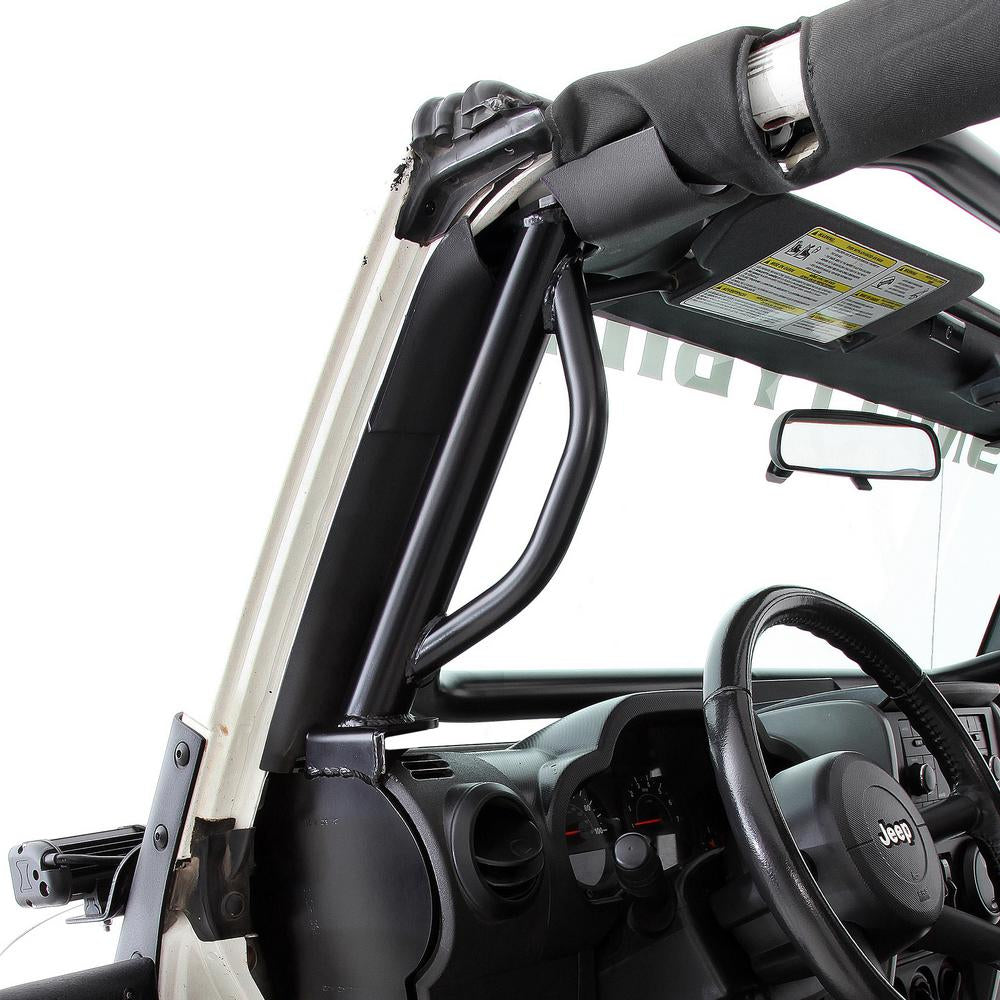 1118-Wrangler-Jk-4Dr-Src-6Pc-Roll-Cage-Kit;-Satin-Black-Powdercoat