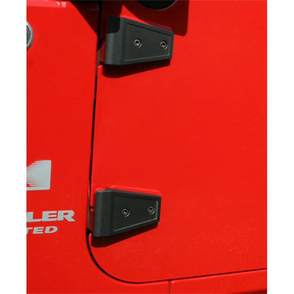Rugged Ridge 11205.10 Door Hinge Cover for Select Jeep Wrangler, Jeep Wrangler JK