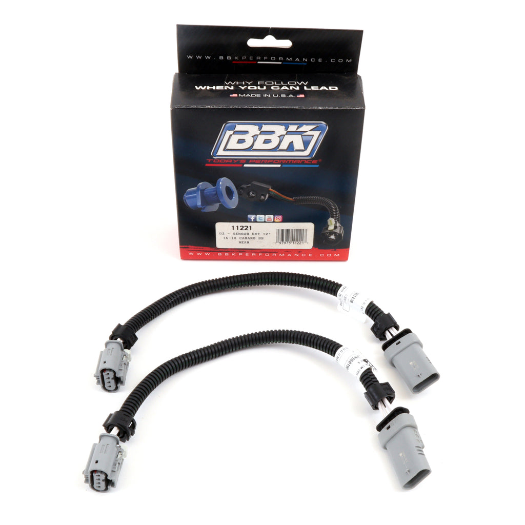 BBK Performance Parts 11221 2016-24 CAMARO 6.2L O2 WIRE HARNESS EXTENSIONS MANUAL TRANS (REAR) for Select Chevrolet Camaro