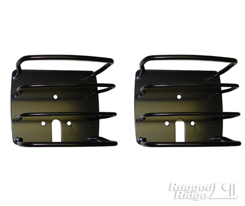 Rugged Ridge 11226.01 Euro Guard Kit Taillight Guard for Select Jeep CJ5, Jeep CJ7, Jeep Scrambler, Jeep TJ, Jeep Wrangler
