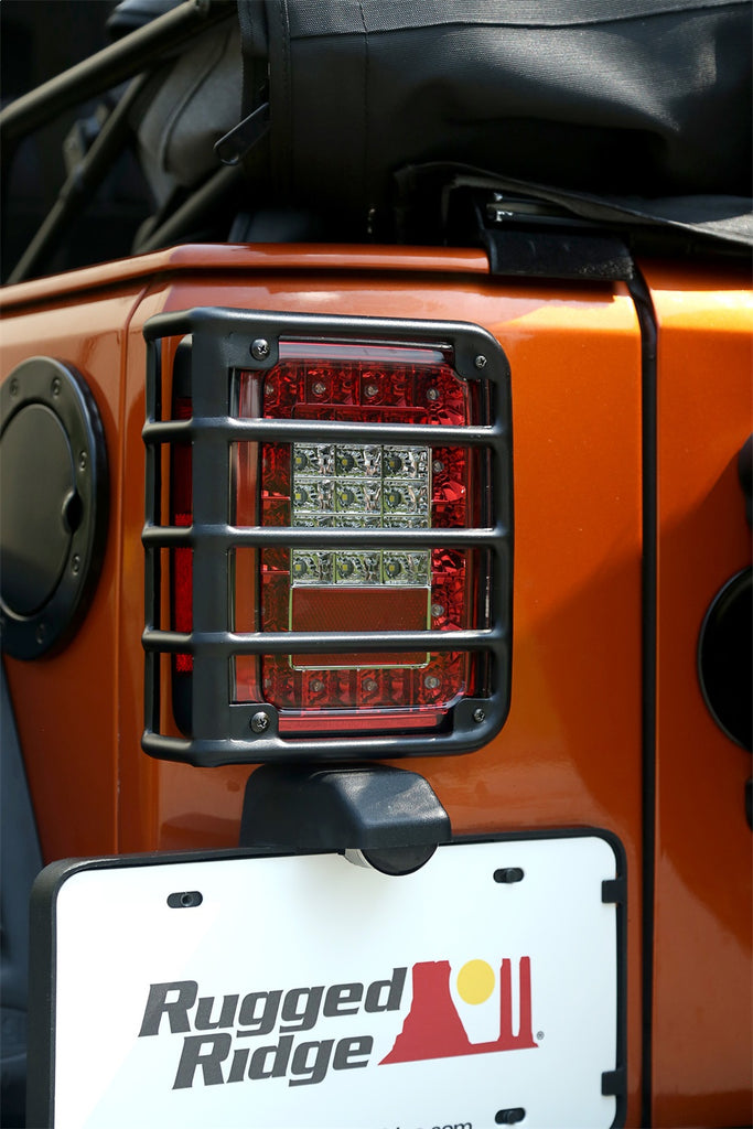 Rugged Ridge 11226.11 Euro Guard Kit Taillight Guard for Select Jeep Wrangler, Jeep Wrangler JK
