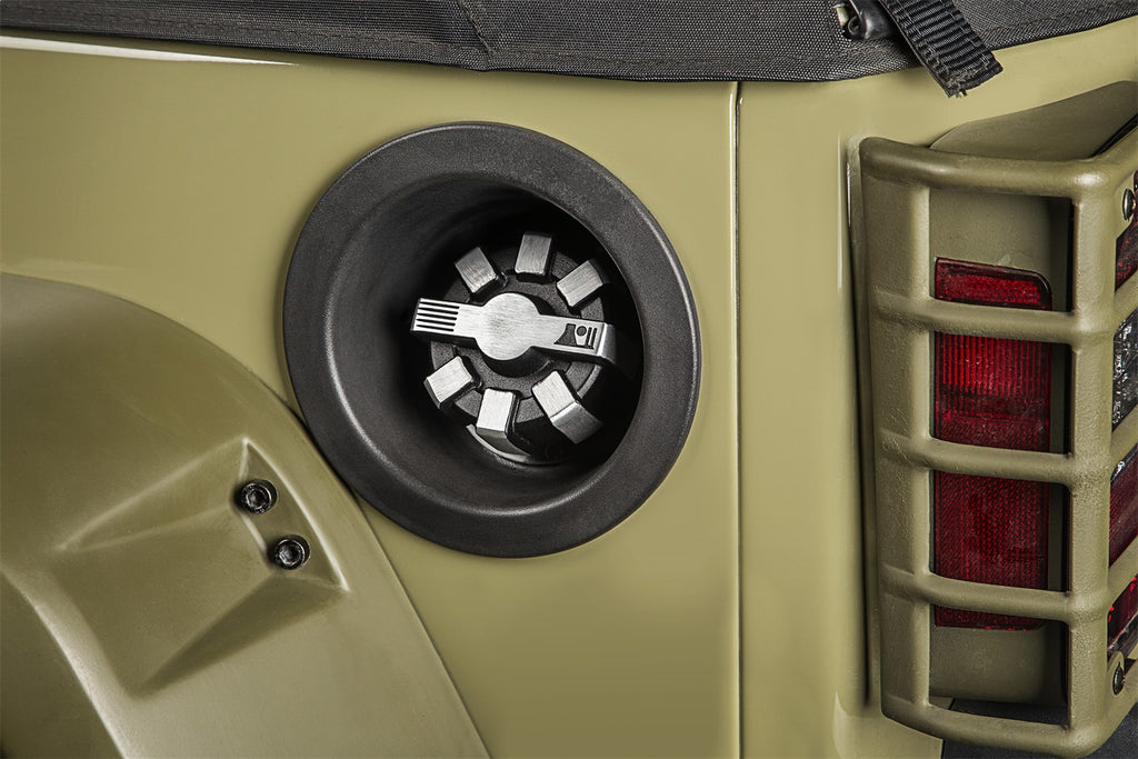 Rugged Ridge 11229.11 Elite Fuel Cap for Select Jeep Gladiator, Jeep Wrangler