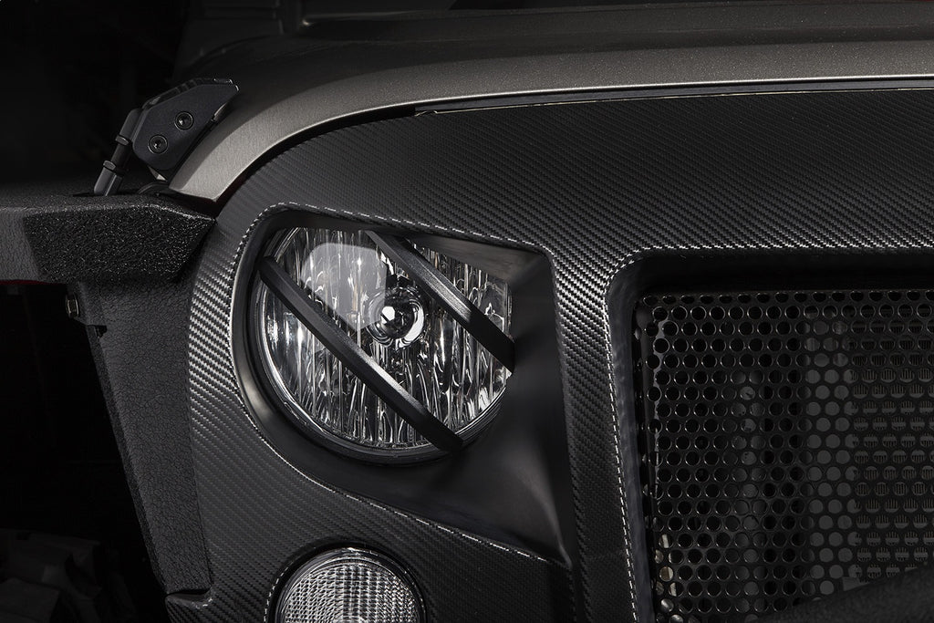 Rugged Ridge 11230.13 Elite Pivotal Headlight Euro Guard for Select Jeep Wrangler, Jeep Wrangler JK