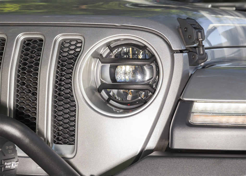 Rugged Ridge 11230.21 Elite Headlight Guards for Select Jeep Gladiator, Jeep Wrangler