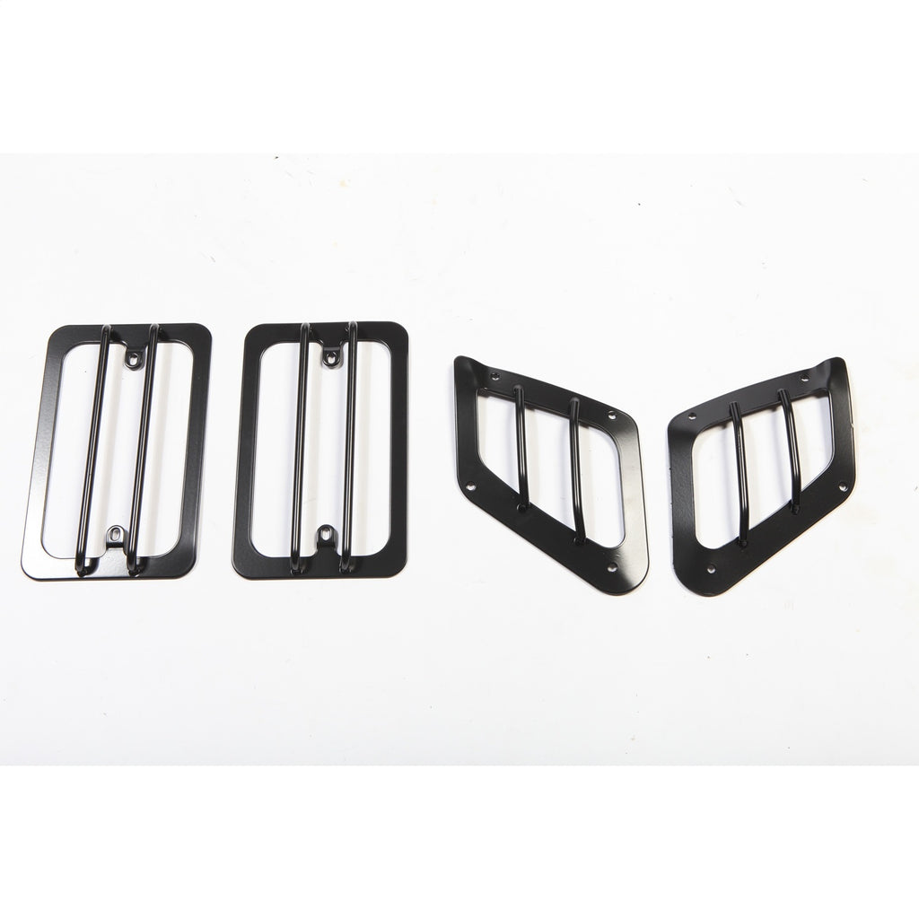 Rugged Ridge 11231.01 Euro Guard Kit Turn Signal/Side Flare Guard for Select Jeep TJ, Jeep Wrangler