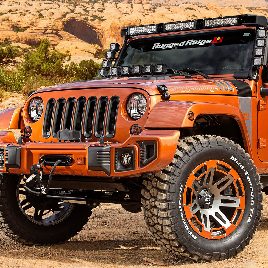 Rugged Ridge 11231.26 Elite Turn Signal Guard for Select Jeep Wrangler, Jeep Wrangler JK
