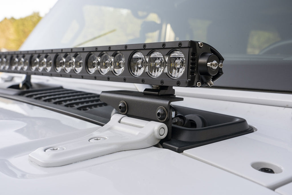 Rugged Ridge 11232.71 Cowl Light Bar Bracket for Select Jeep Wrangler