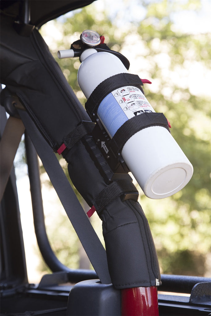 Rugged Ridge 11238.40 Elite Fire Extinguisher Holder for Select Jeep Gladiator, Jeep Wrangler