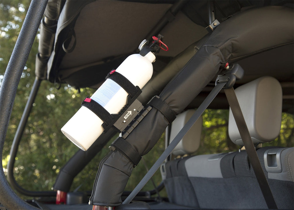 Rugged Ridge 11238.40 Elite Fire Extinguisher Holder for Select Jeep Gladiator, Jeep Wrangler