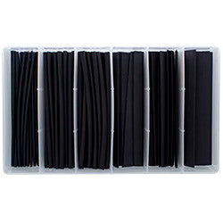 PICO 30604-91 76 PCS 2:1 Black Single Wall Shrink Tube Kit