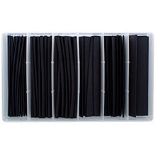 Load image into Gallery viewer, PICO 30604-91 76 PCS 2:1 Black Single Wall Shrink Tube Kit