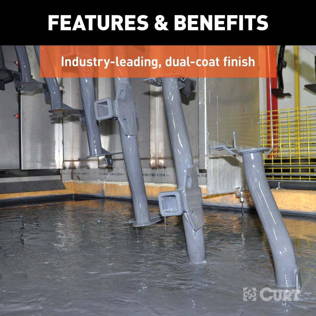CURT 113473 Class 1 Trailer Hitch, 1-1/4" Ball Mount, Select Fiat 500