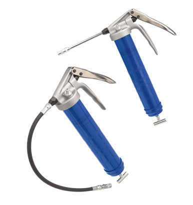 Lincoln Industrial 1134 Extra-Heavy-Duty Pistol Grip Grease Gun With 18 In. Flex Hose and 6 In. Straight Pipe Extension