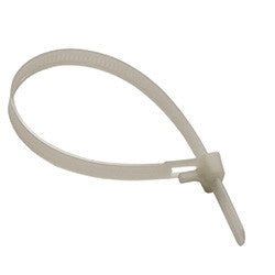 PICO 7093-C 100 PCS 7.6" 50 lb Releasable Cable Tie - Natural