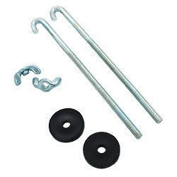PICO 870-PR 2 PCS 6" x 1/4" J Style Battery Hold Down Bolt with washers & nuts