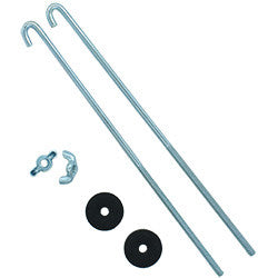 PICO 871-PR 2 PCS 10" x 1/4" J Style Battery Hold Down Bolt with washers & nuts