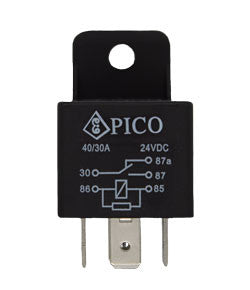 PICO 923-11 24V DC 40/30A SPDT Mini Relay With Resistor