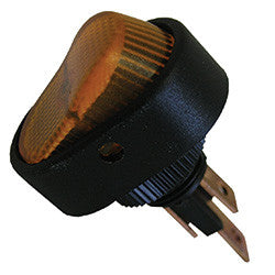 PICO 9411-7-11 16A 12V On-Off Oval Rocker Switch - Amber