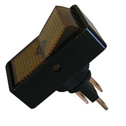 PICO 9412-7-11 16A 12V On-Off Rectangular Illuminated Rocker Switch - Amber