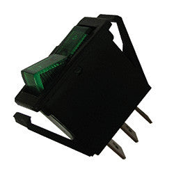 PICO 9413-3-11 20A 12V On-Off Slim Illuminated Rocker Switch - Green