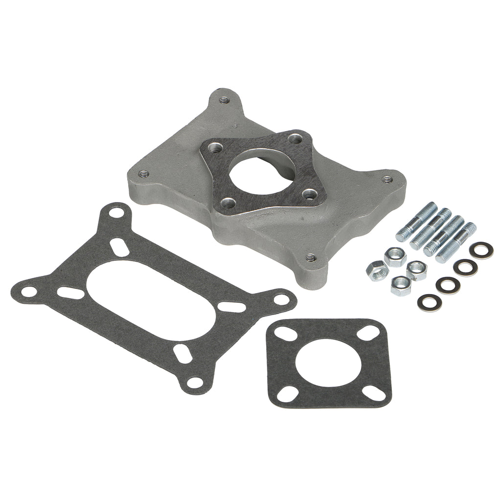 114-In.-Tall-Holley-2Bbl-To-Chevy-Straight-6-Mani.-Carb-Adaptercast-Aluminum195964-Pontiac-Engi