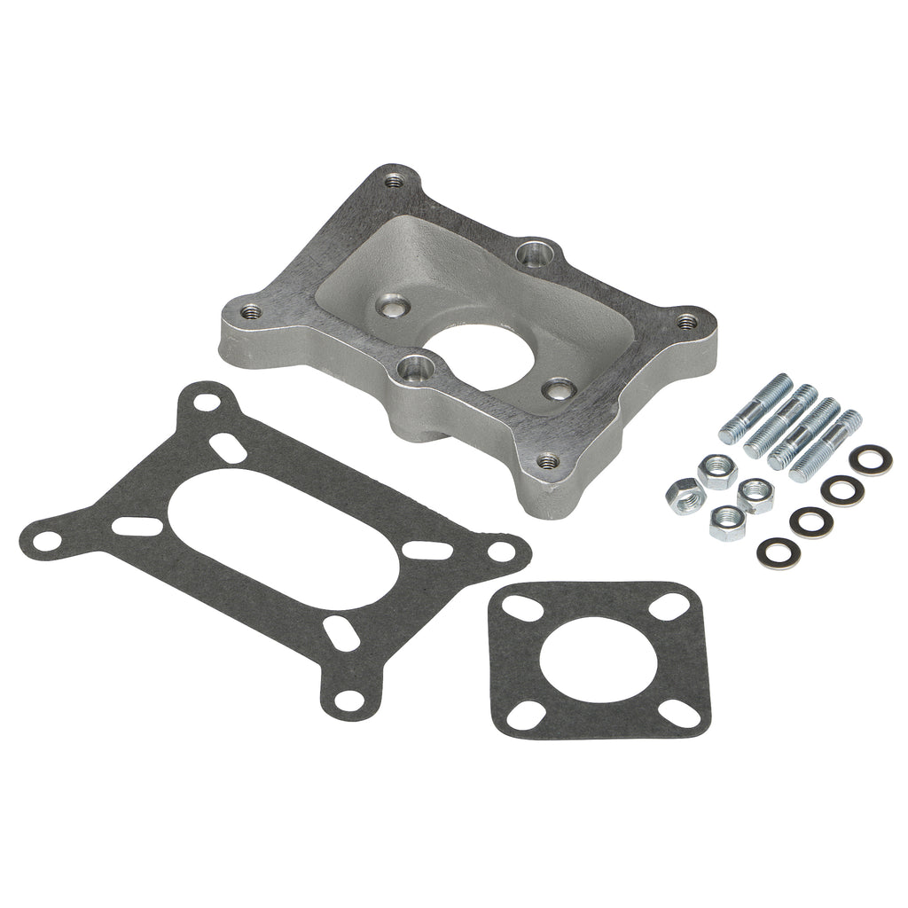 114-In.-Tall-Holley-2Bbl-To-Chevy-Straight-6-Mani.-Carb-Adaptercast-Aluminum195964-Pontiac-Engi
