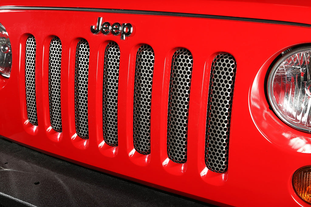 Rugged Ridge 11401.22 Grille Inserts for Select Jeep Wrangler, Jeep Wrangler JK