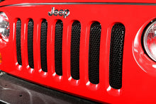 Load image into Gallery viewer, Rugged Ridge 11401.32 Grille Inserts for Select Jeep Wrangler, Jeep Wrangler JK