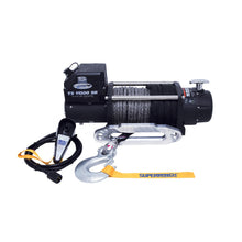 Load image into Gallery viewer, 11500-Lbs-12V-Dc-38In-X-80Ft-Synthetic-Rope-Tiger-Shark-11500-Winch