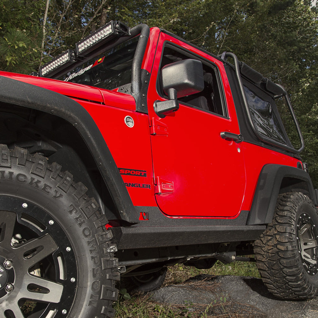 Rugged Ridge 11504.17 XHD Rock Sliders for Select Jeep Wrangler, Jeep Wrangler JK