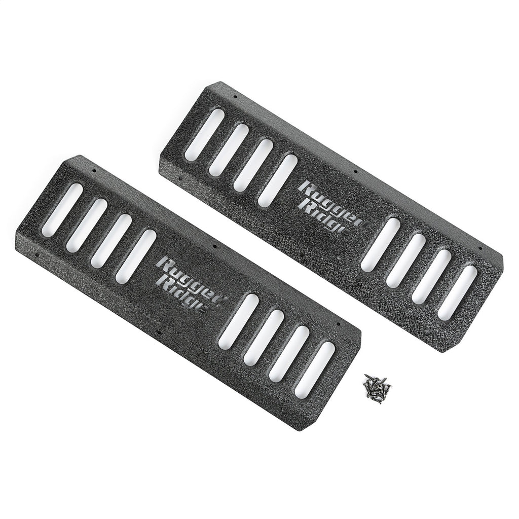 Rugged Ridge 11504.24 RRC Side Armor Step Plate for Select Jeep Wrangler, Jeep Wrangler JK