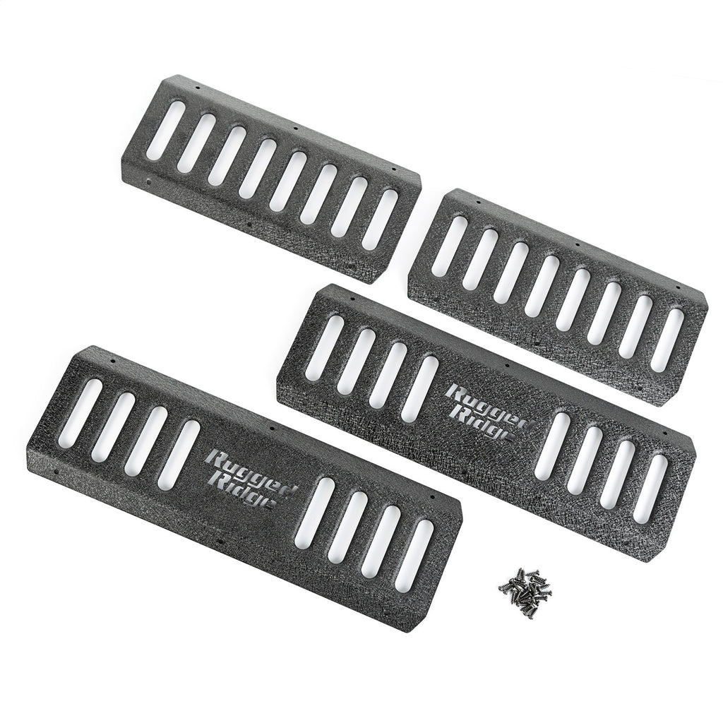 Rugged Ridge 11504.25 RRC Side Armor Step Plate for Select Jeep Wrangler, Jeep Wrangler JK