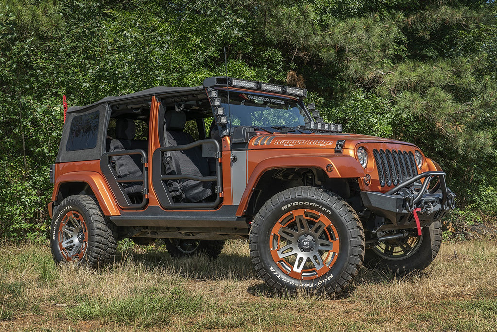 Rugged Ridge 11509.31 Fortis Tube Door for Select Jeep Wrangler, Jeep Wrangler JK