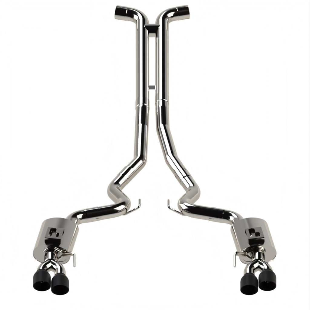 Kooks Custom Headers 11514460 3in. Cat-Back (H-Pipe) w/Black Tips. 2018-2020 Mustang GT 5.0L. Connects to OEM. for Select Ford Mustang