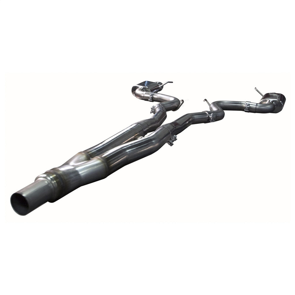 Kooks Custom Headers 11534100 3in. x 2-1/2in. SS Connection-Back Exhaust w/SS Tips. 2015-2023 Mustang EcoBoost for Select Ford Mustang