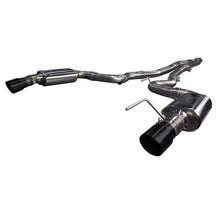 Load image into Gallery viewer, Kooks Custom Headers 11534110 3in. x 2-1/2in. SS Connection-Back Exhaust w/Black Tips. 2015-2023 Mustang EcoBo for Select Ford Mustang