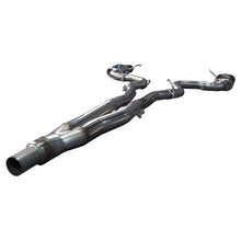 Load image into Gallery viewer, Kooks Custom Headers 11534110 3in. x 2-1/2in. SS Connection-Back Exhaust w/Black Tips. 2015-2023 Mustang EcoBo for Select Ford Mustang