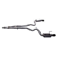Load image into Gallery viewer, Kooks Custom Headers 11534110 3in. x 2-1/2in. SS Connection-Back Exhaust w/Black Tips. 2015-2023 Mustang EcoBo for Select Ford Mustang