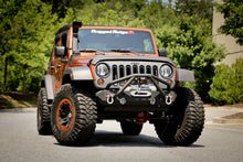 Load image into Gallery viewer, Rugged Ridge 11540.25 Double X Striker Winch Guard for Select Jeep CJ5, Jeep CJ7, Jeep Scrambler, Jeep TJ, Jeep Wrangler, Jeep Wrangler JK