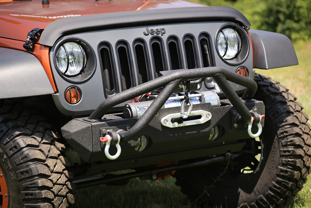 Rugged Ridge 11540.25 Double X Striker Winch Guard for Select Jeep CJ5, Jeep CJ7, Jeep Scrambler, Jeep TJ, Jeep Wrangler, Jeep Wrangler JK