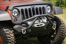 Load image into Gallery viewer, Rugged Ridge 11540.25 Double X Striker Winch Guard for Select Jeep CJ5, Jeep CJ7, Jeep Scrambler, Jeep TJ, Jeep Wrangler, Jeep Wrangler JK