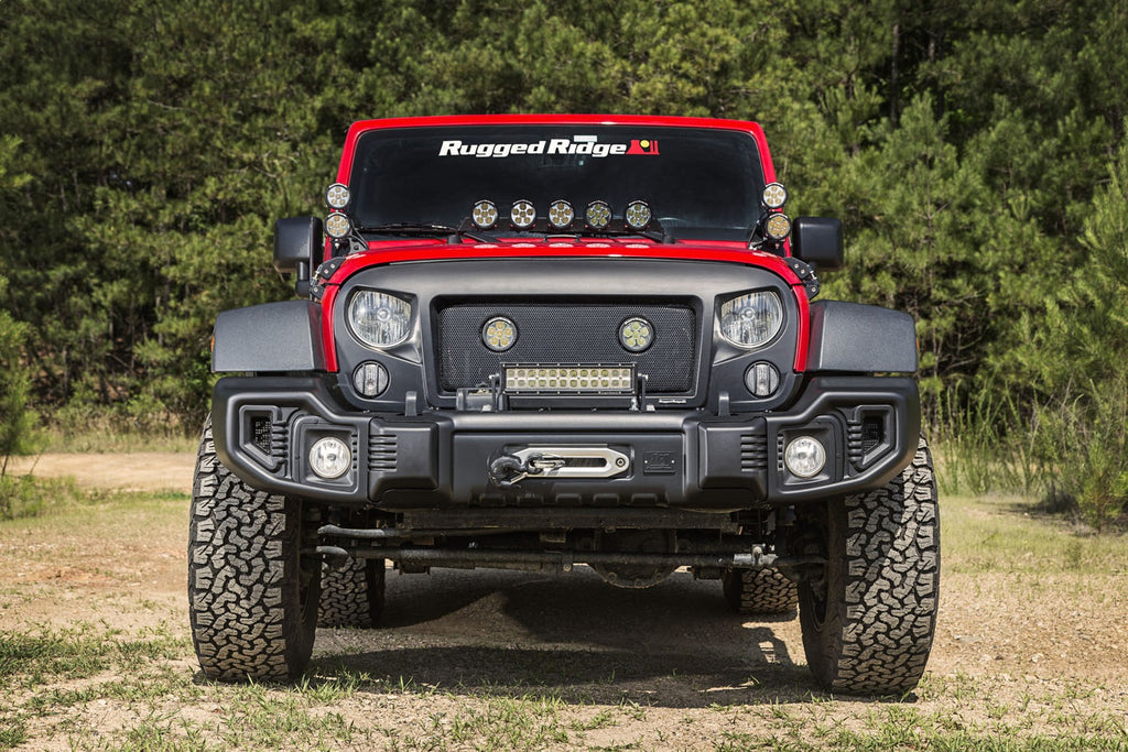 Rugged Ridge 11544.01 Spartacus Front Bumper for Select Jeep Wrangler, Jeep Wrangler JK