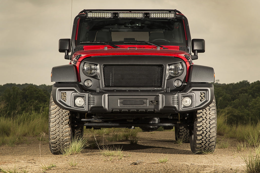 Rugged Ridge 11544.01 Spartacus Front Bumper for Select Jeep Wrangler, Jeep Wrangler JK