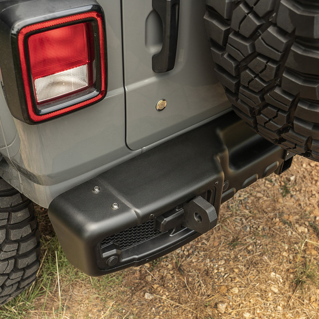 Rugged Ridge 11544.25 Spartan Rear Bumper for Select Jeep Wrangler