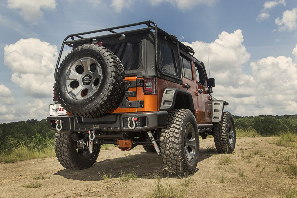 Rugged Ridge 11544.51 Spartacus Rear Bumper for Select Jeep Wrangler, Jeep Wrangler JK
