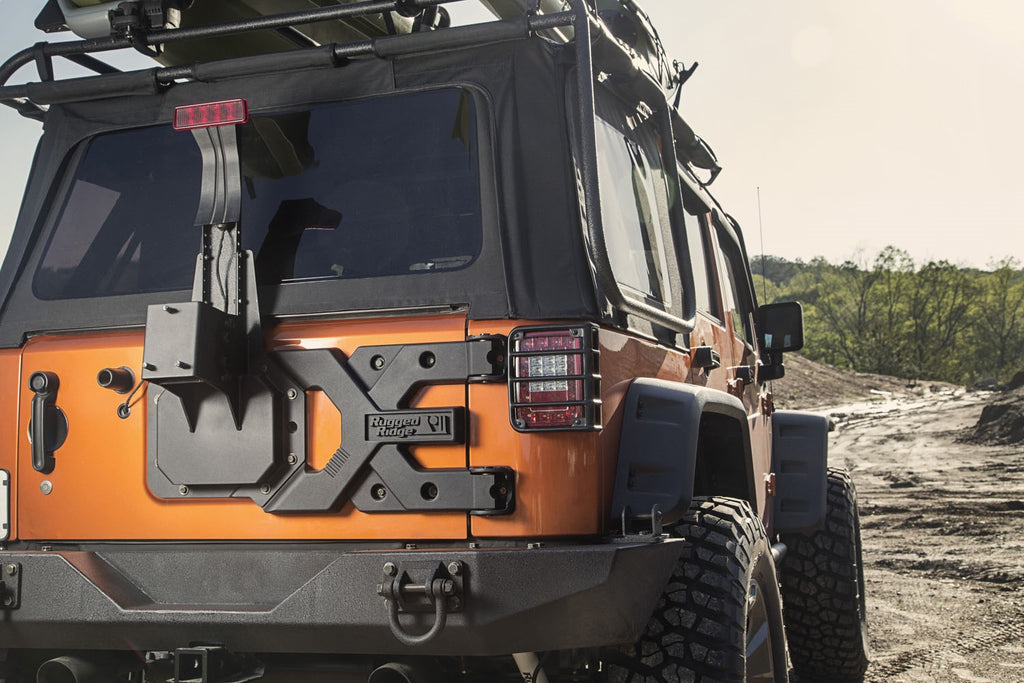 Rugged Ridge 11546.50 Spartacus HD Tire Carrier Kit for Select Jeep Wrangler, Jeep Wrangler JK