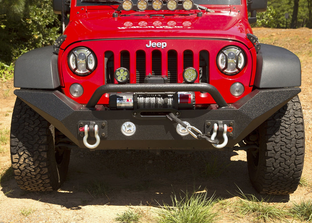 Rugged Ridge 11548.01 Spartan Front Bumper for Select Jeep Wrangler, Jeep Wrangler JK