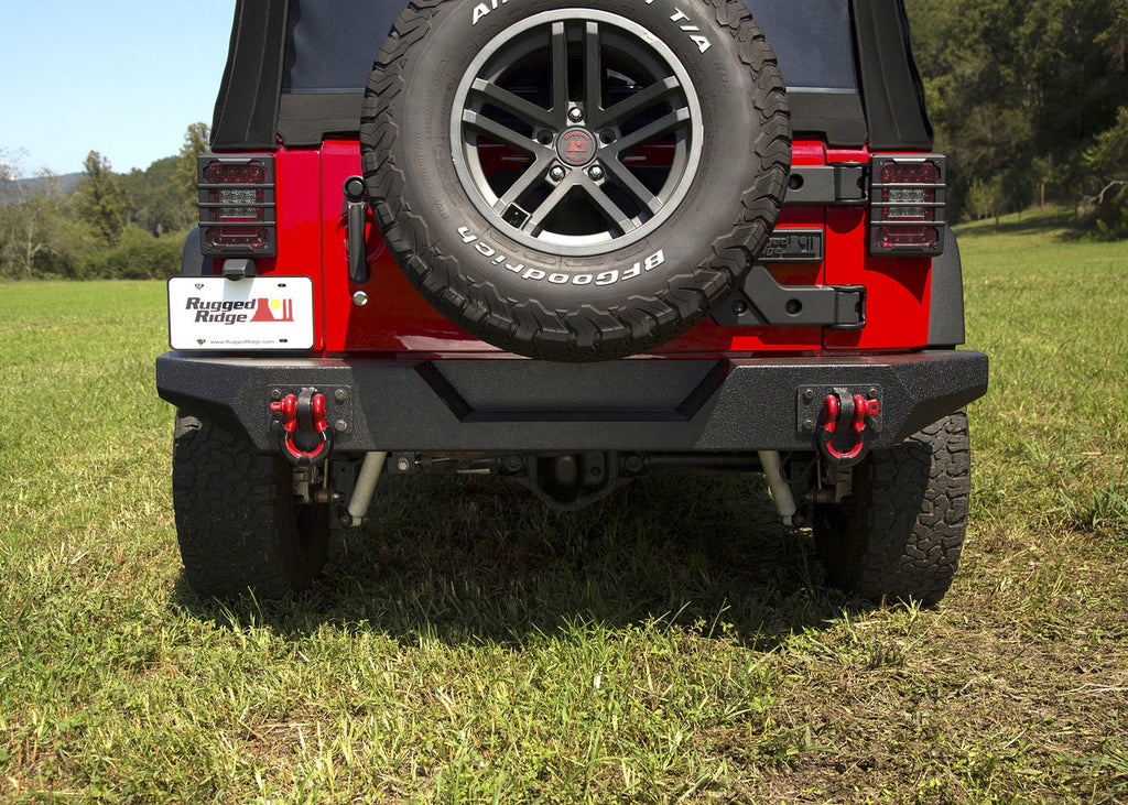 Rugged Ridge 11548.20 Spartacus Rear Bumper for Select Jeep Wrangler, Jeep Wrangler JK