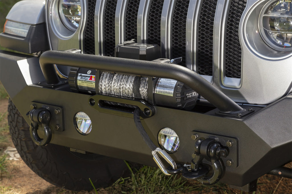 Rugged Ridge 11548.41 Spartan Front Bumper for Select Jeep Gladiator, Jeep Wrangler