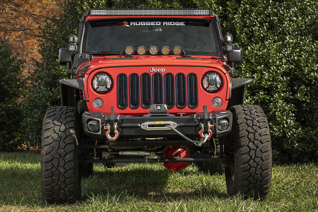 Rugged Ridge 11549.11 Arcus Front Bumper Set for Select Jeep Wrangler, Jeep Wrangler JK